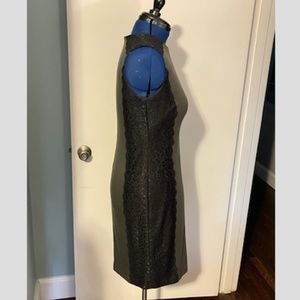 Women's Lace Trimmed Sleeveless Sheath Dress Size 10